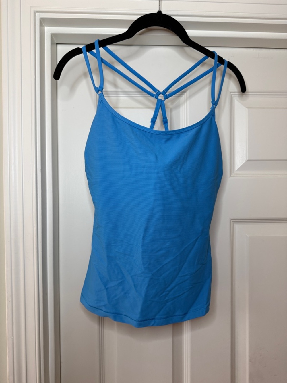 Athleta Bright Blue Strappy Back Swim Tank